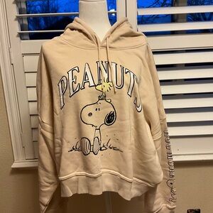 Peanuts Snoopy Beige Hoodie Grayson/Threads NWT 3X